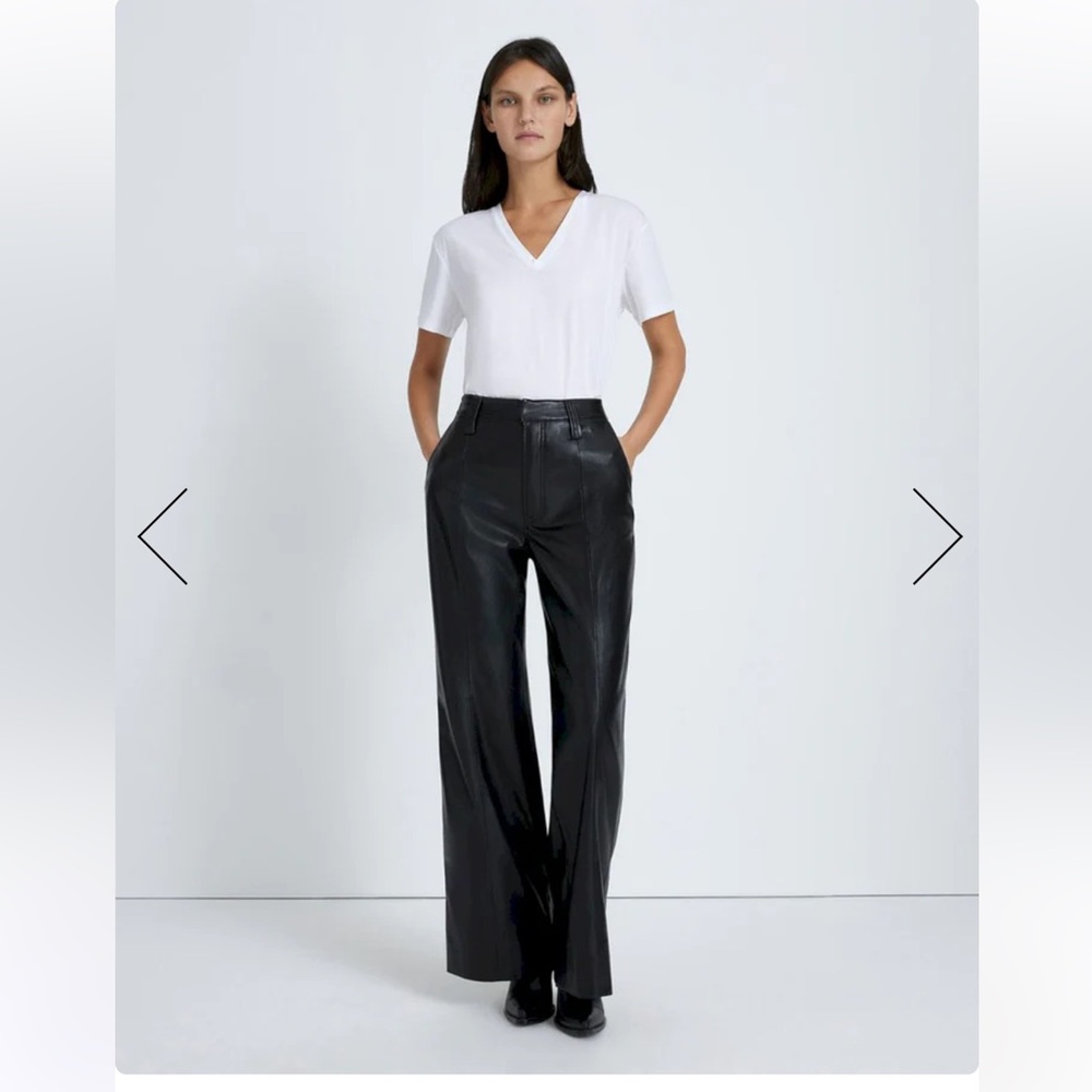 7 For All Mankind Faux Leather Easy Trouser